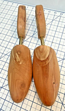 Vintage Men's Shoe Travel Tree Keepers Stretchers Cedar Wood Size M