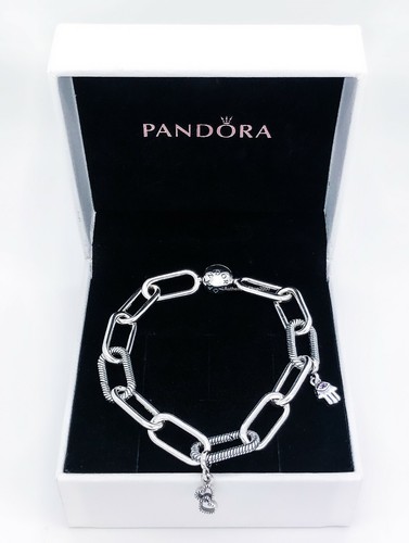 100% Auténtico PANDORA Me Eslabones Gruesos Pulsera 925 Ale 598373 | eBay