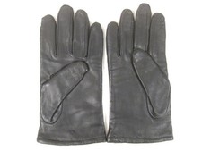 US Army Black Leather Cold Weather Insulated Gloves - Size 9