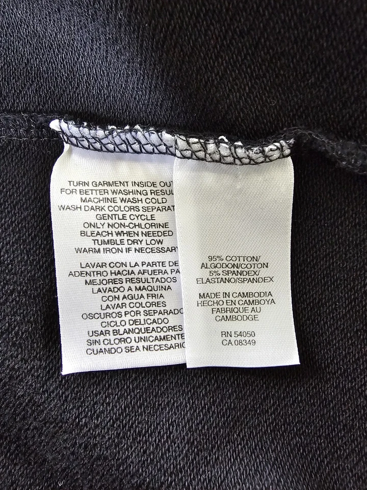 Sudadera con capucha Jones New York blanca y negra para mujer talla grande algodón spandex Foto 4 de 4