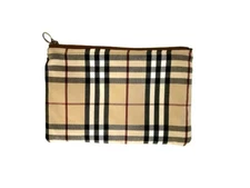 Handmade Upcycled classic fabric Zippered Pouch 