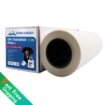 6Roll 23.6'' x 328ft DTF Transfer Film Double Sided Warm Peel For 24'' DTF Printer