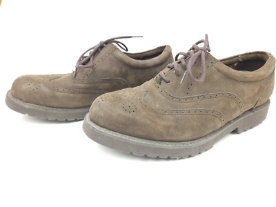 FRYE MEDFORD Men\'s Brown Leather Nubuck Wing Tip Oxfords 84220 Size US 10 M FRYE MEDFORD Men main image 2