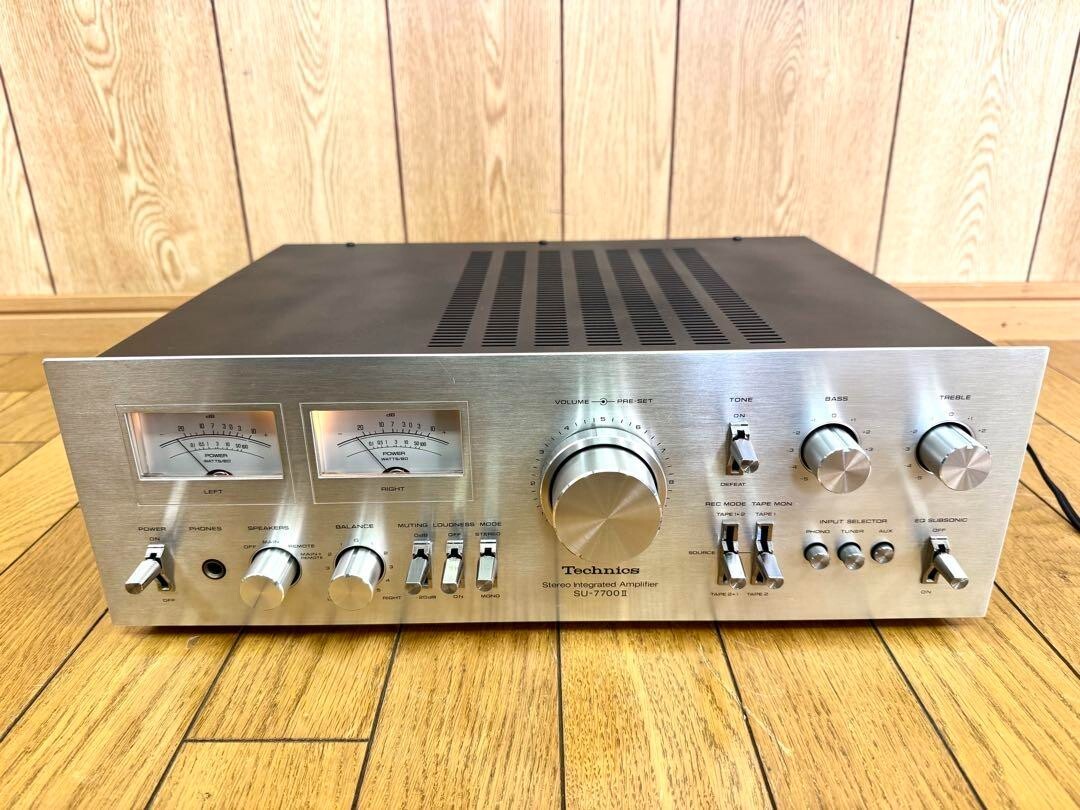テクニクス　su-7700Ⅱ Technics SU-7700II Stereo Integrated Amplifier Silver AC100V