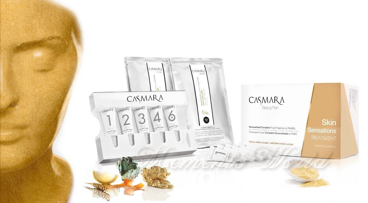 Casmara Skin Sensations Treatment Gold Peel Off Mask Set of 2