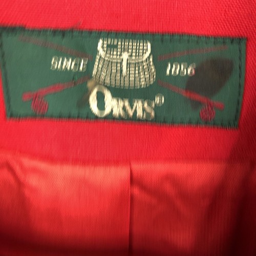 Orvis Jacket Womens 12P Petite Red Rayon Wool Crop Bolero Preppy East Coast - Picture 7 of 15