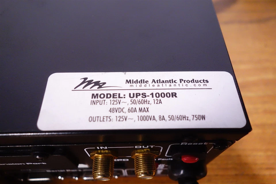 Middle Atlantic Products MODEL: UPS-1000R, Uninterruptible Power Supply - Image 3 of 4