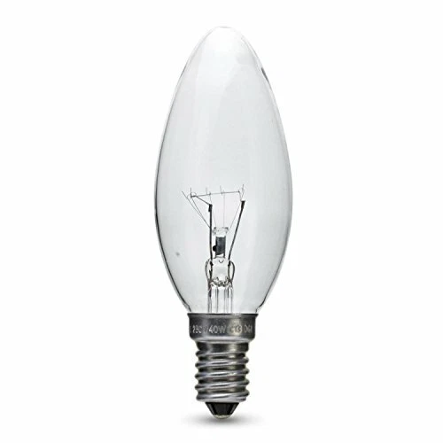 Candle Bulb Clear E14 40w Pack Of 10