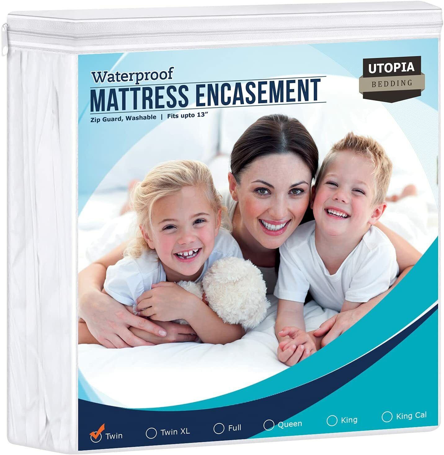 Utopia Bedding Zippered Mattress Encasement Bed Bug and Water proof Protector - Picture 36 of 110