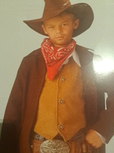 Disfraz Vaquero Renegado Piel Cruda Western Niño Niño Talla 8 NUEVO Foto 3 de 4
