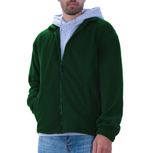 Herren Full Zip Micro Fleece Jacke Outdoor Warm Freizeit Premium Qualität Top - Bild 10 von 10