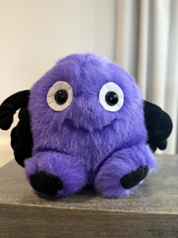 RARE Vintage Puffkins Swibco Spinner Spider Plush Halloween Ltd Ed Stuffed 4"