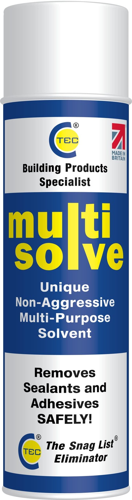C-Tec Multisolve Multi-Purpose Solvent Sealant Adhesive Remover 500ml Can - Image 5