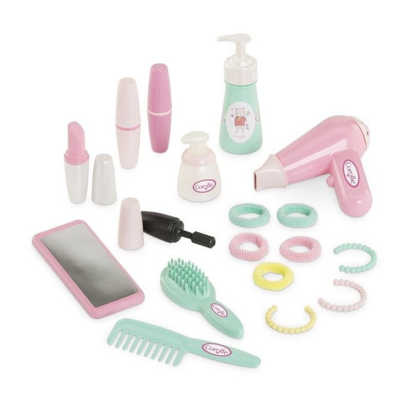 Accessoires poupons Corolle pour imiter maman avec la valise beauté