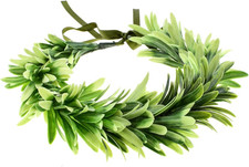 Greek Headpiece Bridal Leaf Crown Green Halo Bohemian Headpiece Grecian Weddingn