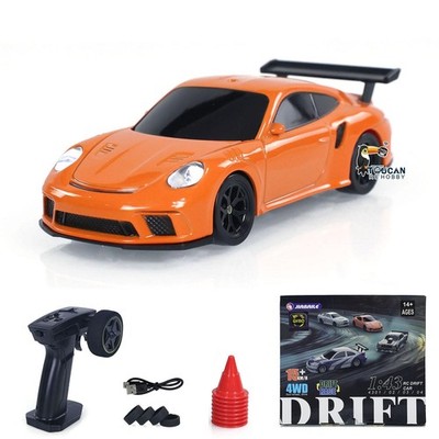 Used 1:43 Radio Control Mini Drift Race Car Gyro Radio Control Traffic Cones