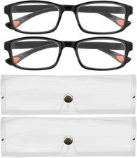 2 Pcs Auto Focus Glasses, Automatic Zoom Reading Intelligent Self Adjusting Pres