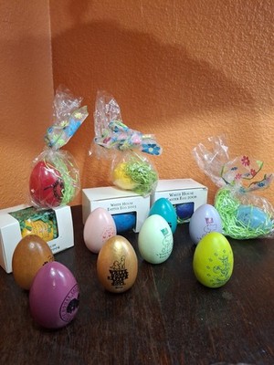 Set of 14 White House Easter Egg Roll Eggs From 2002/2017 Bush Obama Free Ship