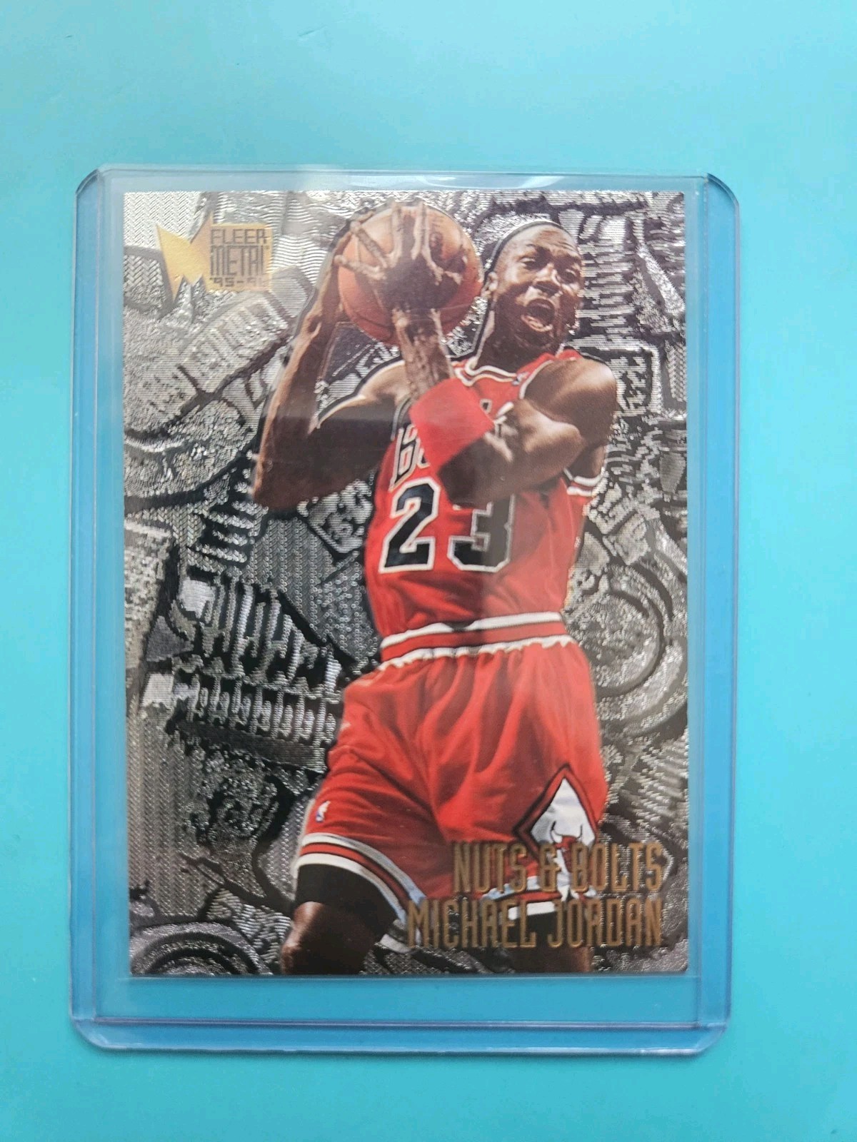 1995 Fleer Metal Michael Jordan Nuts & Bolts Chicago Bulls #212 photo on request