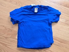 Fruit of the Loom T Shirt Youth Blue Size 6/8 SMALL BULK LOT QTY 10x