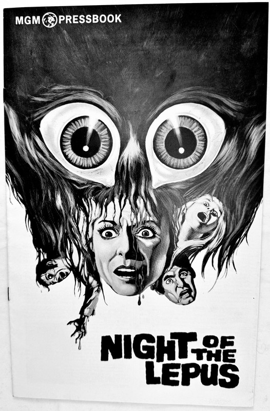 Vintage MINT 1972 Original NIGHT OF THE LEPUS 13¼" X 8½" Pressbook - Peerless!