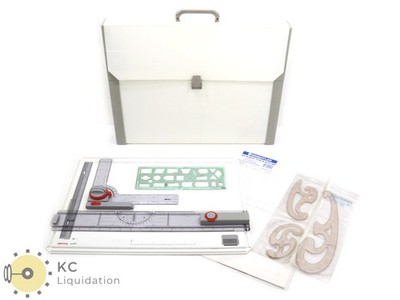 Rotring Profil A3 25435 Drawing Drafting Board Table w/ Case & Tools