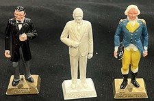 Marx Presidents Lincoln Washington Eisenhower Figures Lot USA VTG