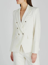 Veronica Beard Dickey Jacket MILLER White Women's Blazer Pearl Buttons Sz. 2