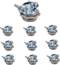 10-Pack  " Wire Clamps - Steel Clamp Type Cable Connectors - Metallic Conduit Ca