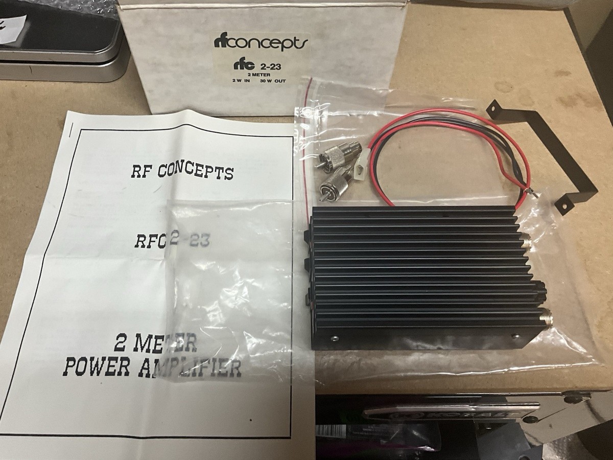 RF CONCEPTS MODEL RFC 2-23 VHF 2 METER POWER AMPLIFIER in Box +