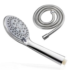 High Pressure Shower Head 5 Settings Handheld Shower Heads Spray 5 FT Hose-/ 