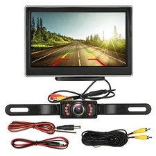 5inch Monitor Backup Camera Wired Car Rear View HD Parking System Night Vision