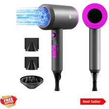 Professional Ionic Hair Dryer, Powerful 1800W Fast Drying Low Noise Blow Drye...