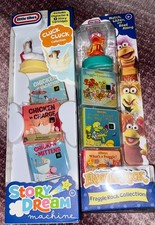 Lot of 2 Little Tikes Story Dream Machine Books Cluck Cluck & Fraggle Rock -New