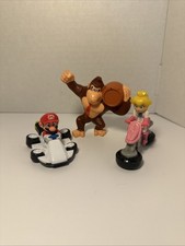 2022 McDonald's Happy Meal Mario Kart 3 Figures - Mario, Donkey Kong, Peach