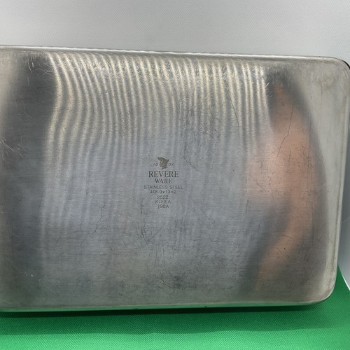 Revere Ware 4 Qt Casserole Pan 9x13x2 Stainless Steel Baking Lasagna 2522 - Picture 3 of 6