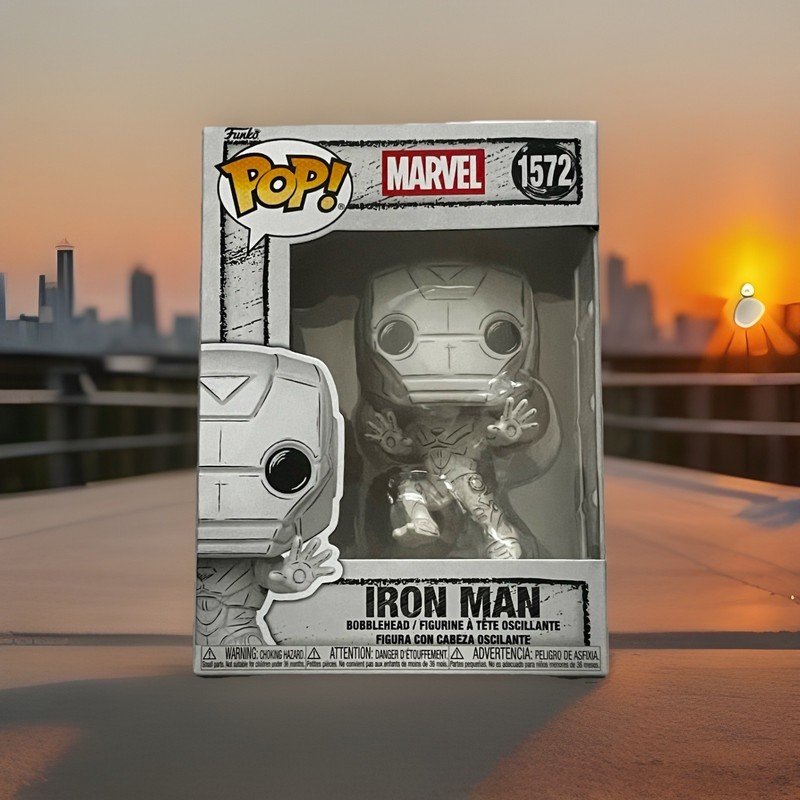 Funko Pop! Marvel Iron Man #1572 Silver Vinyl Bobblehead Figure 90298