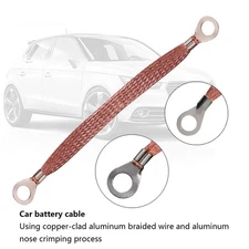 Engine Ground Strap Flexible Flat Braided Copper Ground Strap with intensely