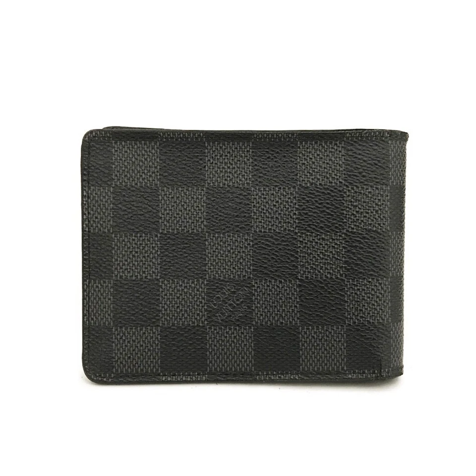 EGA Louis Vuitton Damier Graphite Porte Feuille Multiple Bifold Wallet*/8BL0334 - Image 4 of 4