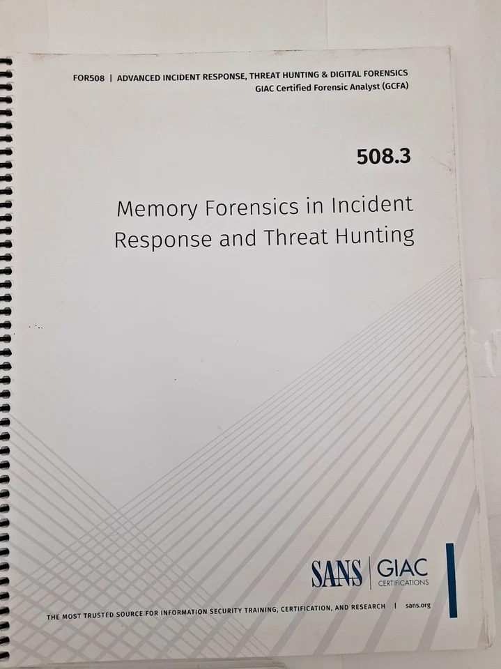 SANS Advanced Incident Response, Threat Hunting & Digital Forensics - 3 Books - Image 3 of 4