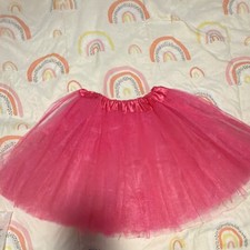 Pink Girls Polyester Tulle Dance Tutu Skirt Ballet Costume for Kids
