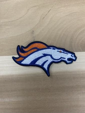 DENVER BRONCOS FOOTBALL IRON ON  EMBROIDERED PATCH 2.5”x2”