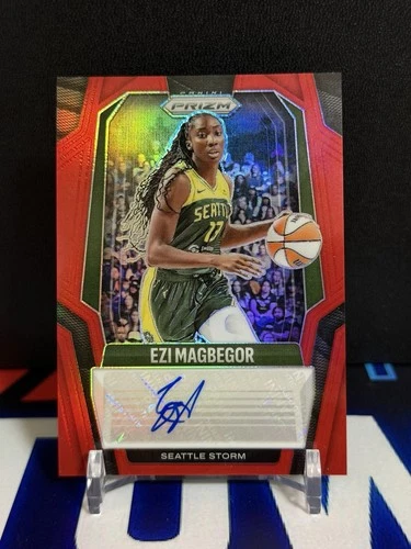2025 Panini WNBA Prizm Ezi Magbegor Signatures Red /99 Auto Storm EBY