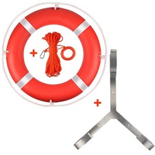 Life Ring, 23"/28" Boat Safety Throw Rings, Life Preserver Ring with Bracket ...
