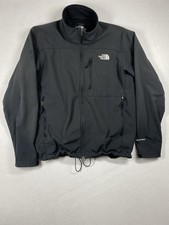 The North Face TNF Apex Jacket Mens L Black Bionic Water Repellent Softshell