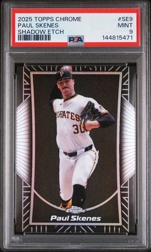 2025 TOPPS CHROME SHADOW ETCH #SE9 PAUL SKENES PSA 9
