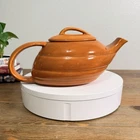 Vintage 1940s Bauer Los Angeles Aladdin Teapot Rust Brown California Art Pottery