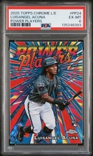 2025 Topps Chrome Logofractor - Power Players Luisangel Acuna #PP-24 PSA 10
