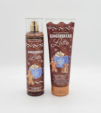 Bath  Body Works Gingerbread Latte Fragrance Body Mist  Body Cream Set of 2