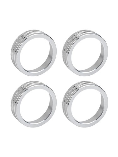 Enhance Your For VOLVO XC60 S60 S80 V40 With Silver Alloy Knob Cover Set - Picture 11 of 12